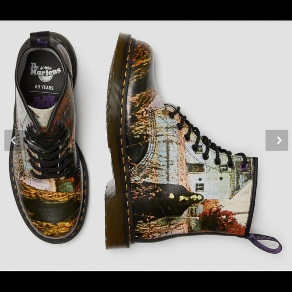 NEW DR MARTENS 1460 BLACK SABBATH LACE UP BOOTS - Picture 10 of 16